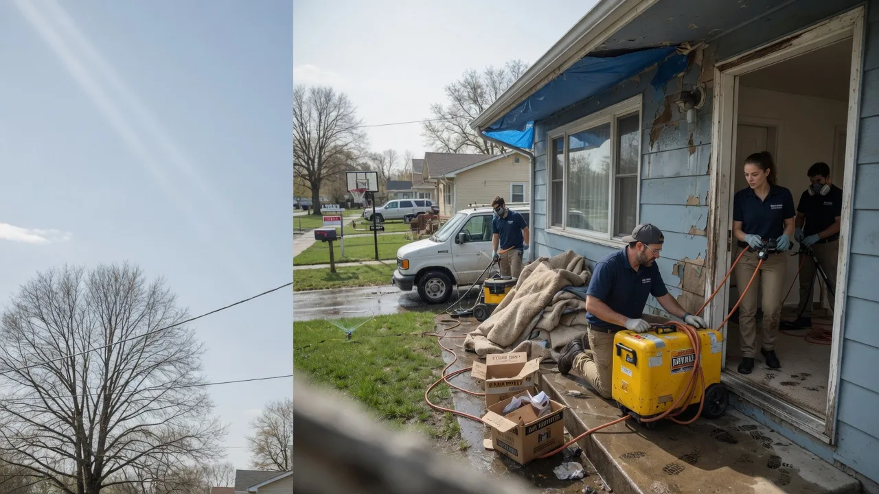 Basement Flood Cleanup in Dewitt, IL near me